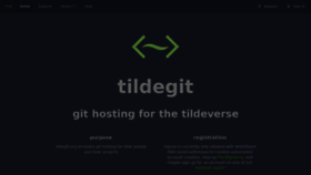 What Tildegit.org website looked like in 2020 (3 years ago)