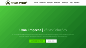 What Tvcostaverde.com.br website looked like in 2020 (3 years ago)