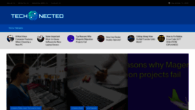What Technected.com website looked like in 2020 (3 years ago)