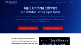 What Top8antivirus.com website looked like in 2020 (3 years ago)