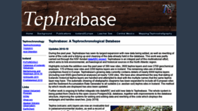What Tephrabase.org website looked like in 2020 (5 years ago)
