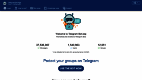 What Telegram-bot.in website looked like in 2020 (3 years ago)