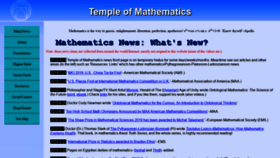 What Temple-of-mathematics.com website looked like in 2020 (3 years ago)