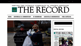 What Therecordnewspaper.org website looked like in 2020 (3 years ago)