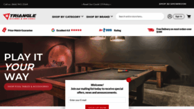 What Tribilliards.com website looked like in 2020 (3 years ago)