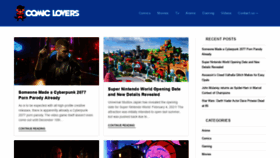 What Thecomiclovers.com website looked like in 2020 (4 years ago)