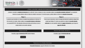 What Tenenciavehicular.com.mx website looked like in 2020 (3 years ago)