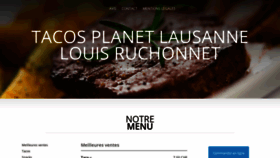What Tacosplanet-lausanne.ch website looked like in 2020 (3 years ago)