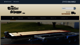 What Thetrailershoppe.com website looked like in 2020 (3 years ago)