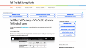 What Tell-the-bell.com website looked like in 2020 (3 years ago)