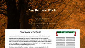 What Treecarefortsmith.com website looked like in 2020 (3 years ago)