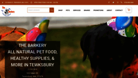 What The-barkery-online.com website looked like in 2020 (3 years ago)