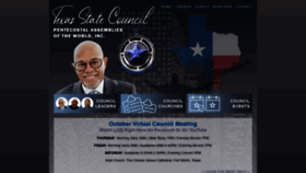 What Texasstatecouncil.org website looked like in 2020 (3 years ago)