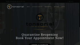 What Tonsorialtulsa.com website looked like in 2020 (4 years ago)