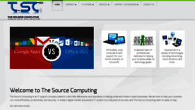 What Thesourcecomputing.com website looked like in 2020 (3 years ago)
