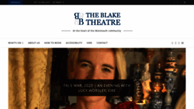 What Theblaketheatre.org website looked like in 2020 (3 years ago)