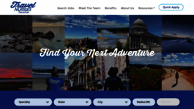 What Travelnursesinc.com website looked like in 2020 (3 years ago)