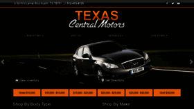 What Texascentralmotors.com website looked like in 2020 (3 years ago)