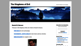 What Thekingdomsofevil.com website looked like in 2020 (3 years ago)