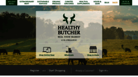 What Thehealthybutcher.com website looked like in 2020 (3 years ago)