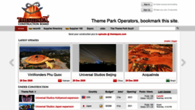 What Themeparx.com website looked like in 2020 (3 years ago)