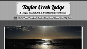 What Taylorcreeklodge.com website looked like in 2020 (3 years ago)