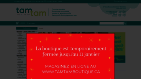 What Tamtamboutique.ca website looked like in 2020 (3 years ago)