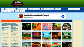 What Topsuperherogames.com website looked like in 2020 (3 years ago)