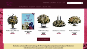 What Theflowerboutiqueofgettysburg.com website looked like in 2020 (3 years ago)