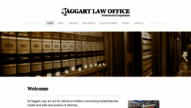 What Taggart-law.com website looked like in 2020 (3 years ago)