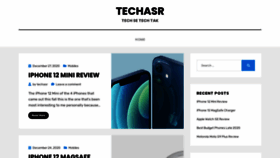 What Techasr.com website looked like in 2020 (3 years ago)