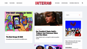 What Theinterns.net website looked like in 2020 (3 years ago)