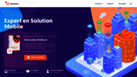 What Tenorshare.fr website looked like in 2020 (4 years ago)