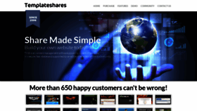 What Templateshares.net website looked like in 2020 (3 years ago)