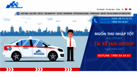 What Taxigroup.com.vn website looked like in 2020 (3 years ago)