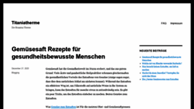 What Titaniatherme.de website looked like in 2020 (5 years ago)