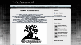 What Texpartparanormal.com website looked like in 2021 (3 years ago)