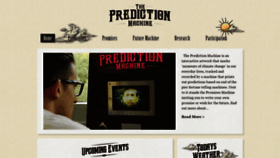 What Thepredictionmachine.org website looked like in 2021 (4 years ago)