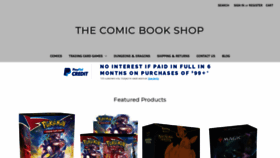 What Thecomicbookshop.net website looked like in 2021 (3 years ago)