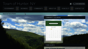 What Townofhuntergov.com website looked like in 2021 (3 years ago)