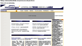 What Technolangue.org website looked like in 2021 (3 years ago)