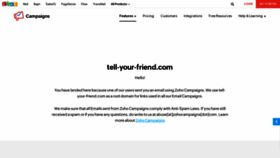 What Tell-your-friend.com website looked like in 2021 (4 years ago)