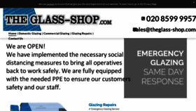 What Theglass-shop.com website looked like in 2021 (3 years ago)