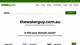 What Thewaterguy.com.au website looked like in 2021 (3 years ago)