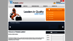What Tirubalaleather.com website looked like in 2021 (3 years ago)