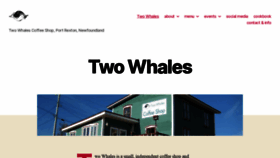 What Twowhales.com website looked like in 2021 (3 years ago)