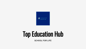 What Topeducationhub.com website looked like in 2021 (3 years ago)
