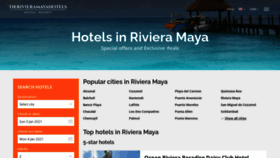 What Therivieramayahotels.com website looked like in 2021 (3 years ago)