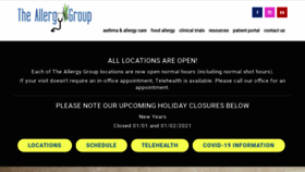 What Theallergygroup.com website looked like in 2021 (3 years ago)