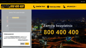 What Taxi800400400.pl website looked like in 2021 (3 years ago)